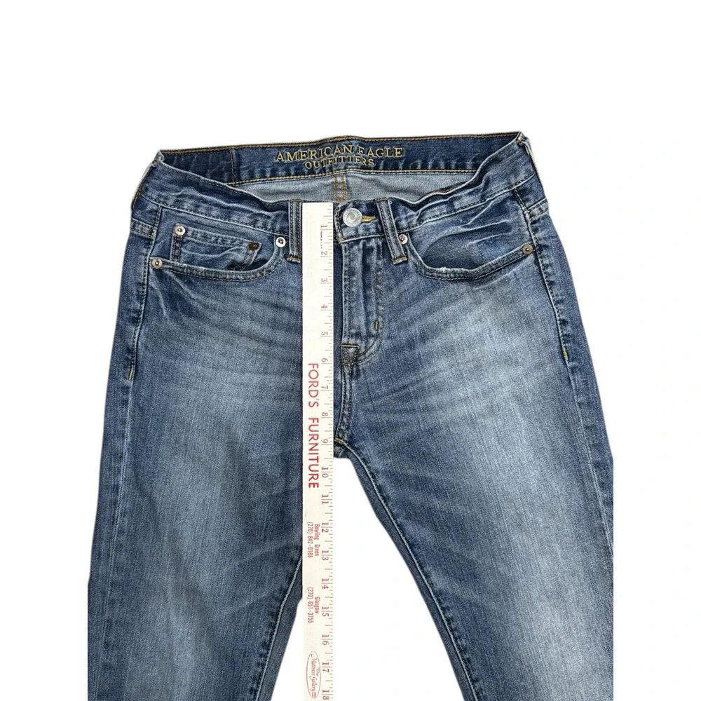 American Eagle Skinny Jeans 29/29‎ Blue Denim Medium Wash Stretch